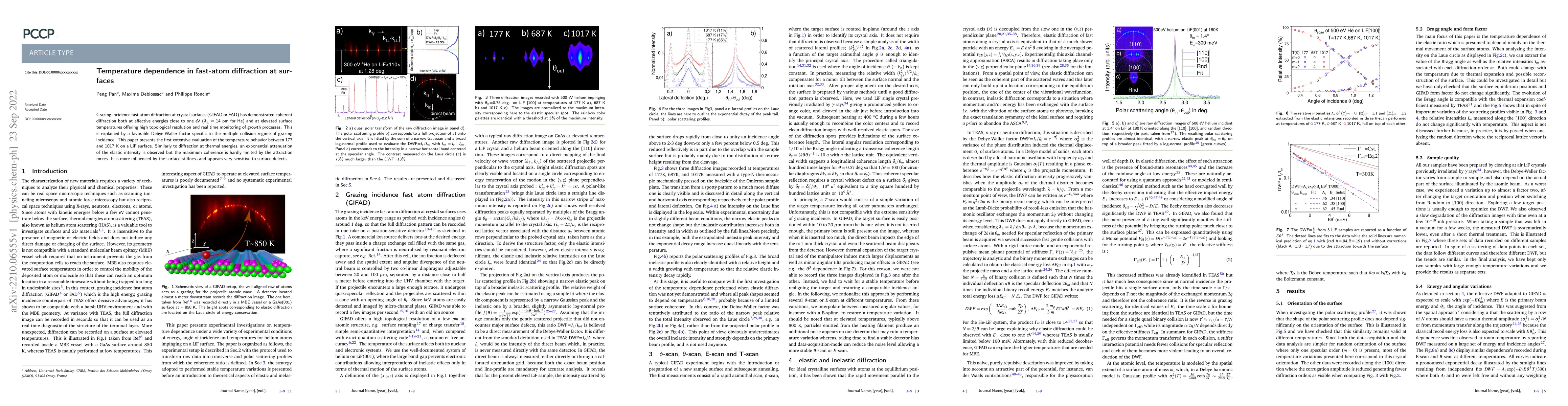 Thumbnail for Temperature dependence in fast-atom diffraction at surfaces