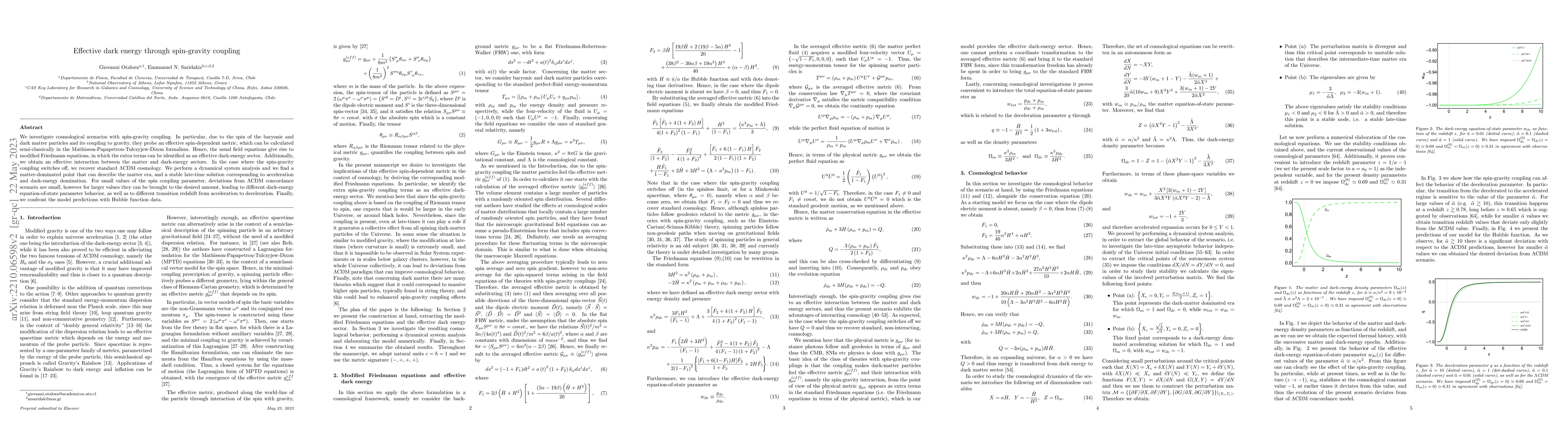 Thumbnail for Effective dark energy through spin-gravity coupling