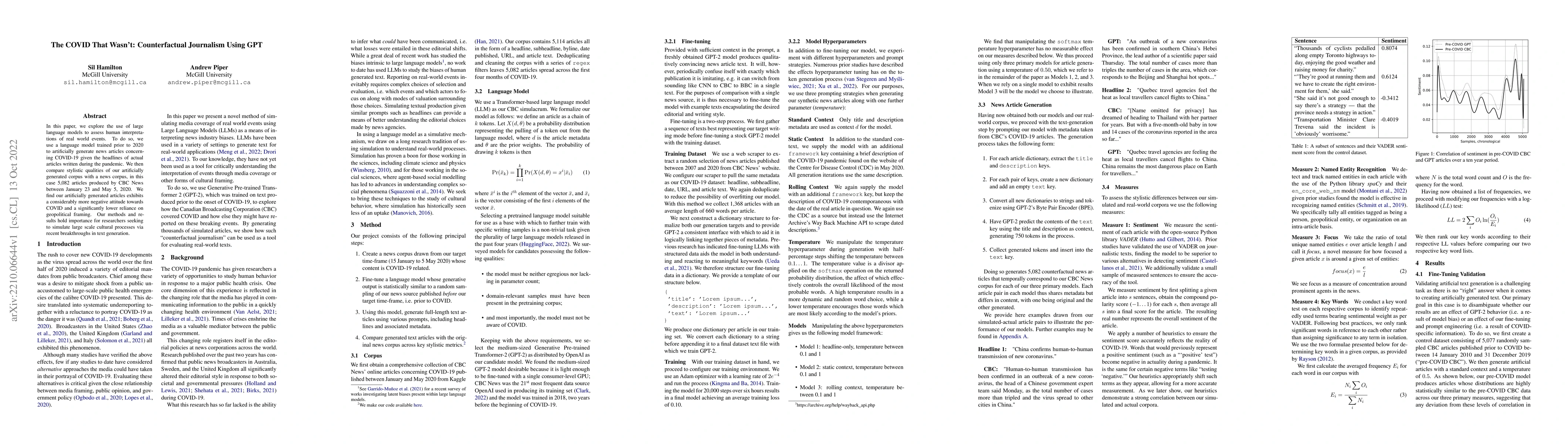 Thumbnail for The COVID That Wasn't: Counterfactual Journalism Using GPT