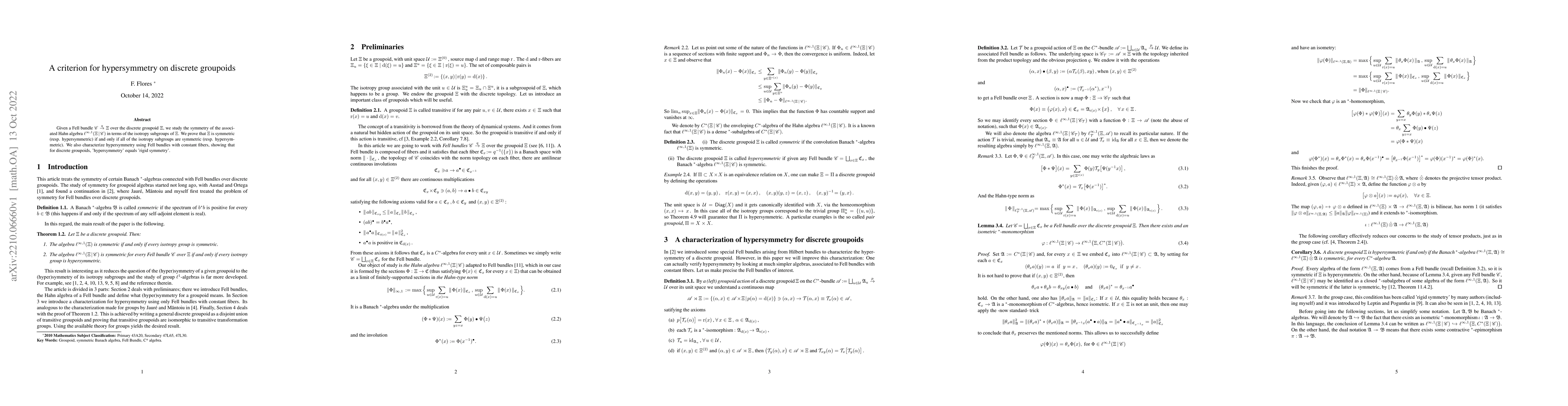 Thumbnail for A criterion for hypersymmetry on discrete groupoids