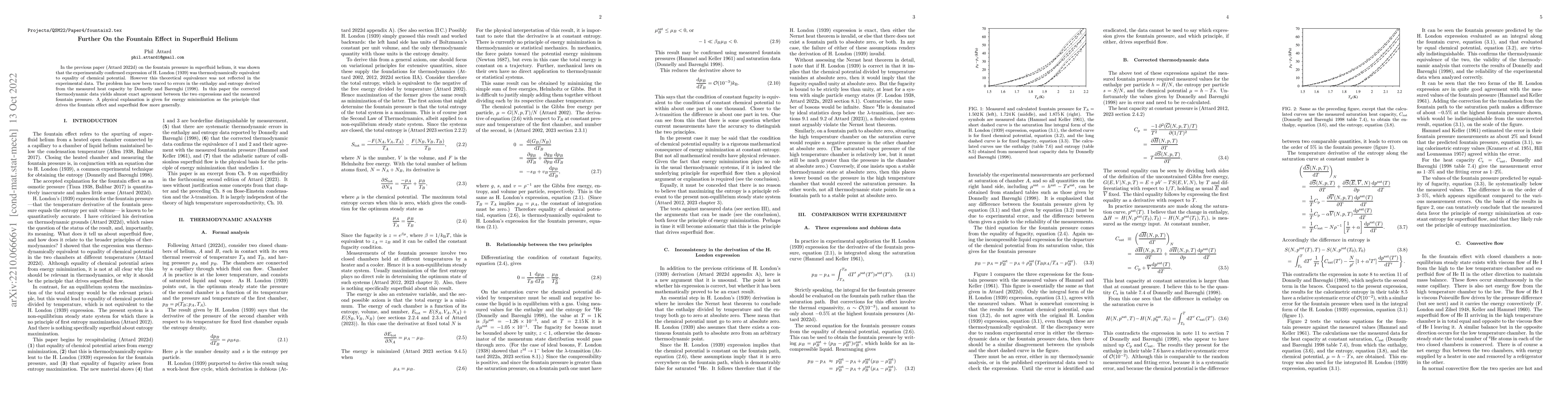 Thumbnail for Further On the Fountain Effect in Superfluid Helium