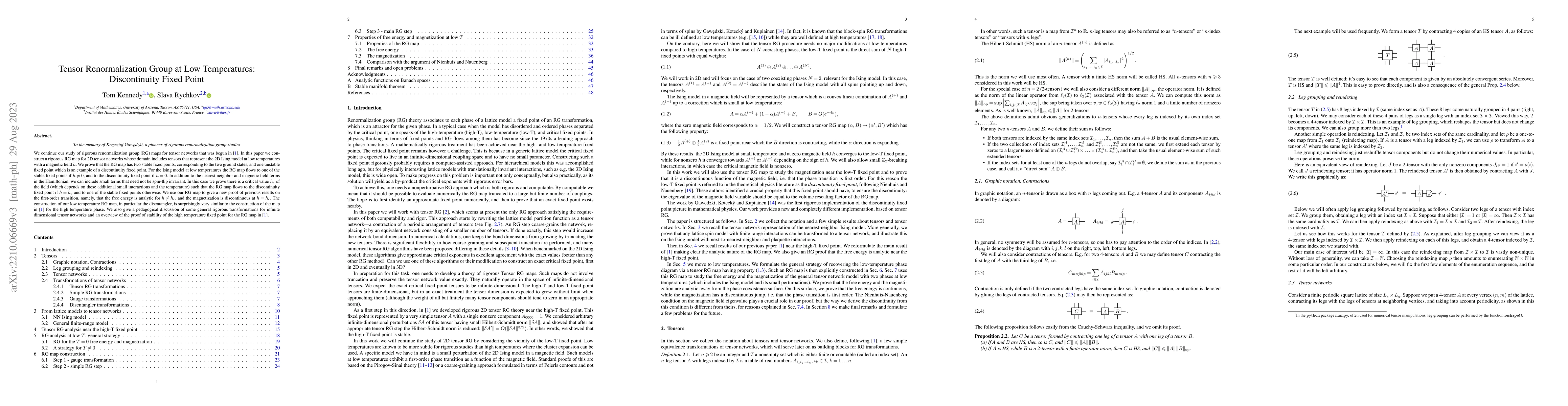 Thumbnail for Tensor Renormalization Group at Low Temperatures: Discontinuity Fixed
  Point