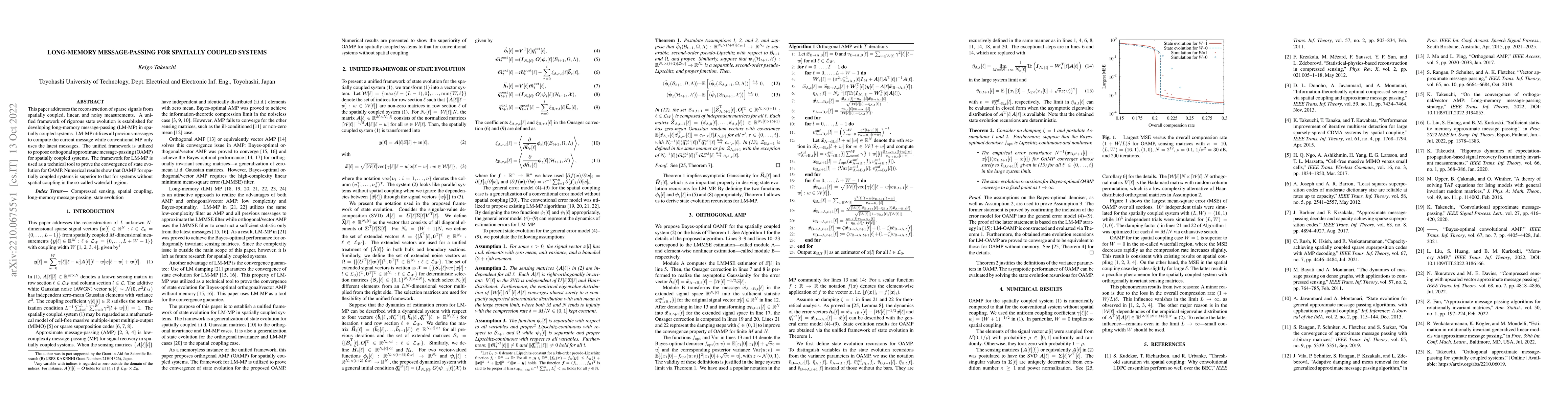 Thumbnail for Long-Memory Message-Passing for Spatially Coupled Systems