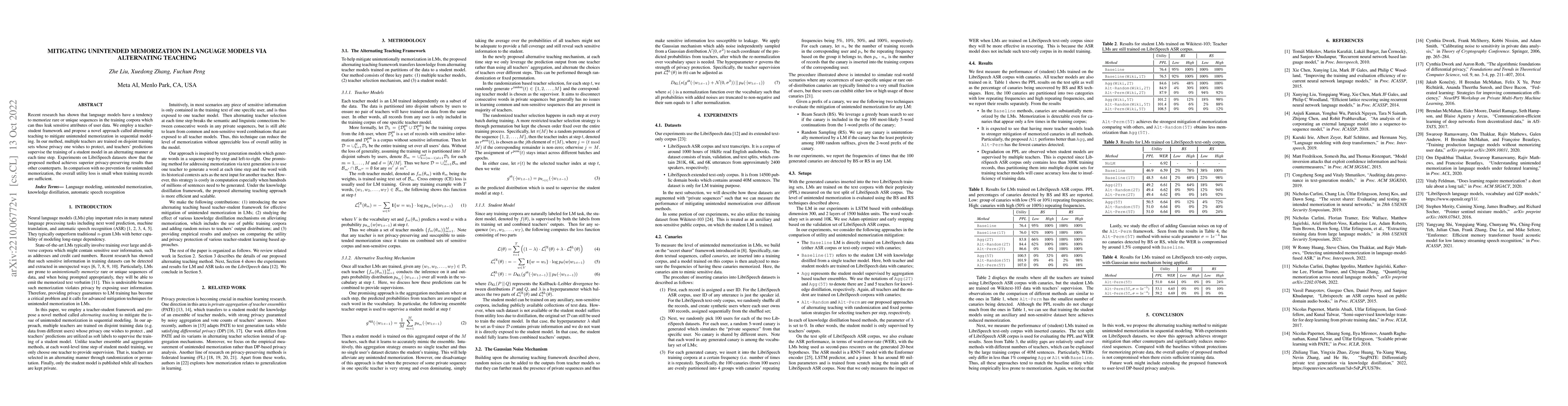 Thumbnail for Mitigating Unintended Memorization in Language Models via Alternating
  Teaching