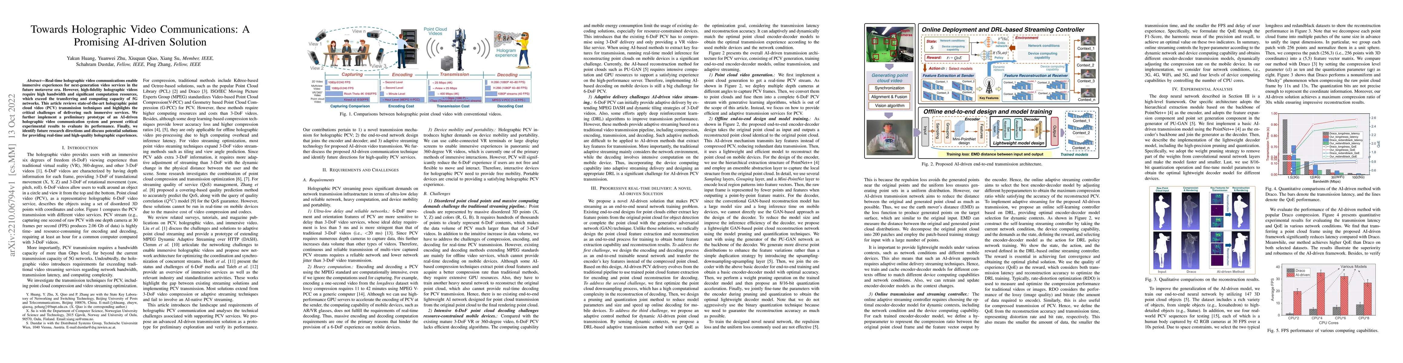 Thumbnail for Towards Holographic Video Communications: A Promising AI-driven Solution