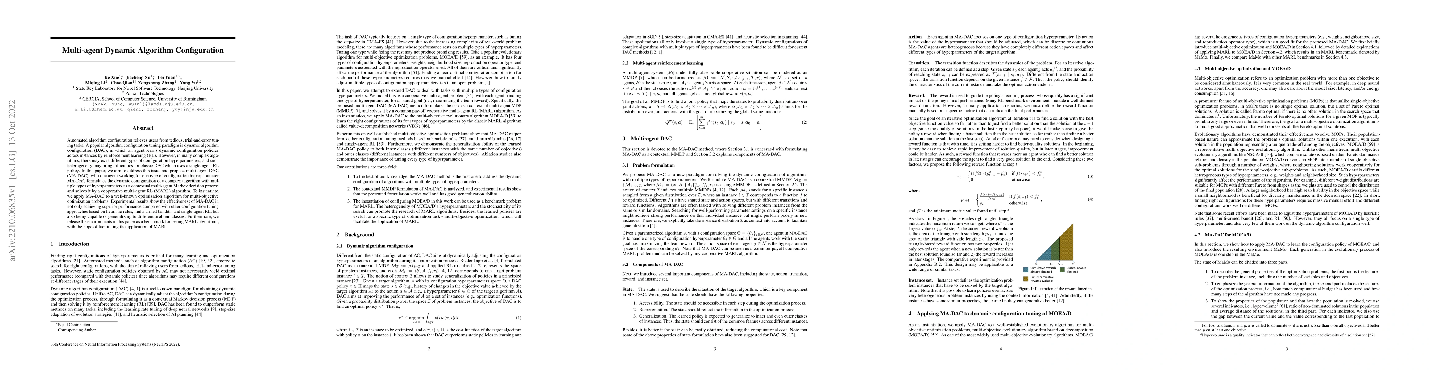 Thumbnail for Multi-agent Dynamic Algorithm Configuration