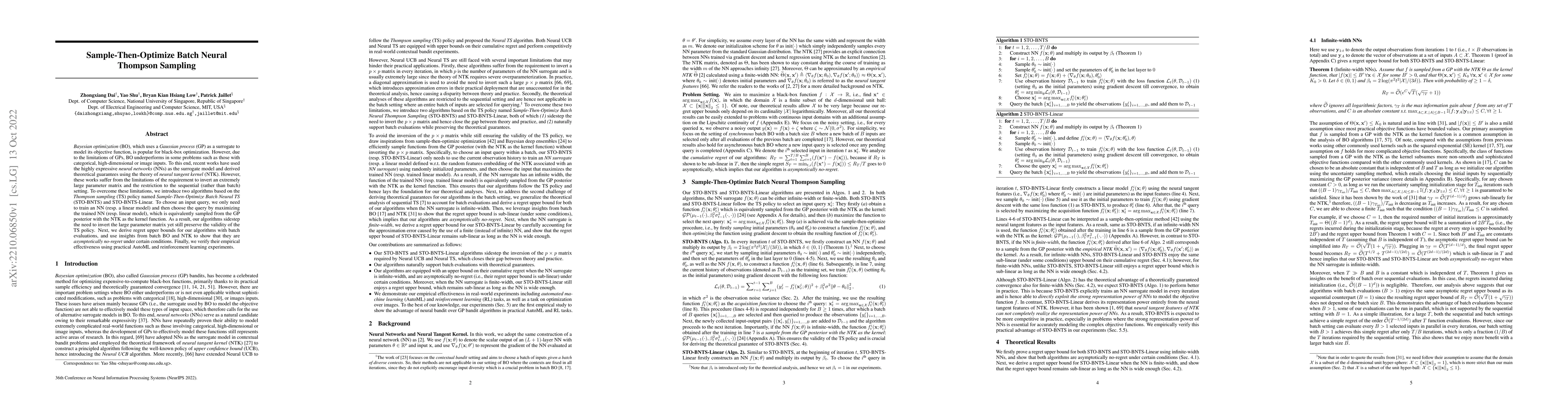 Thumbnail for Sample-Then-Optimize Batch Neural Thompson Sampling