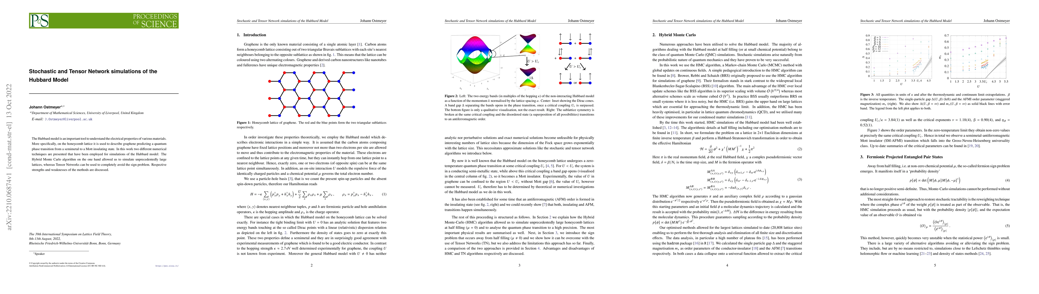 Thumbnail for Stochastic and Tensor Network simulations of the Hubbard Model