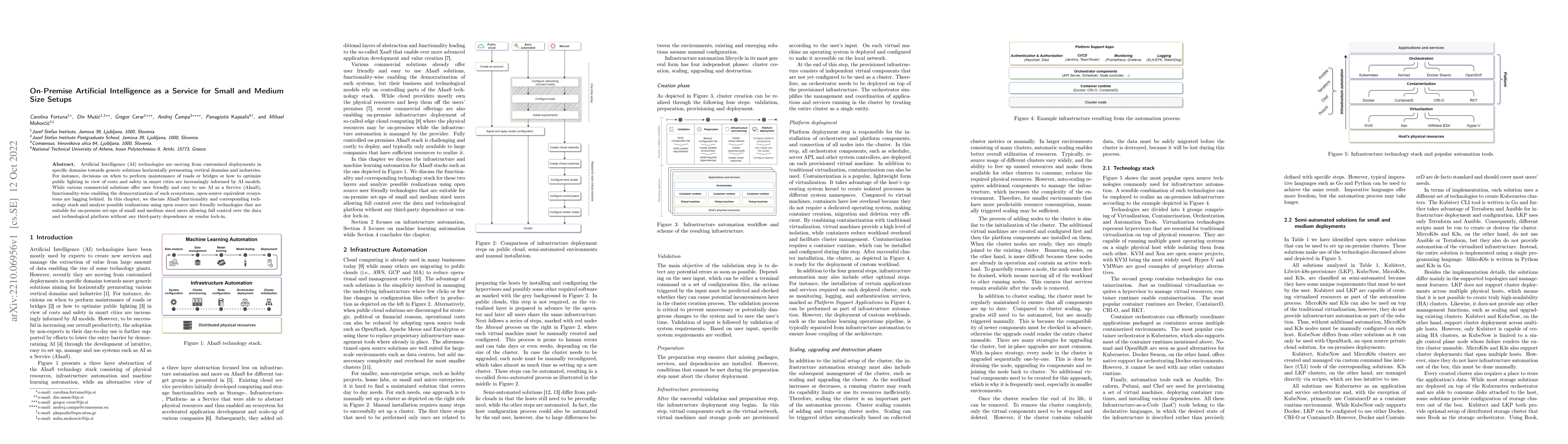 Thumbnail for On-Premise Artificial Intelligence as a Service for Small and Medium
  Size Setups