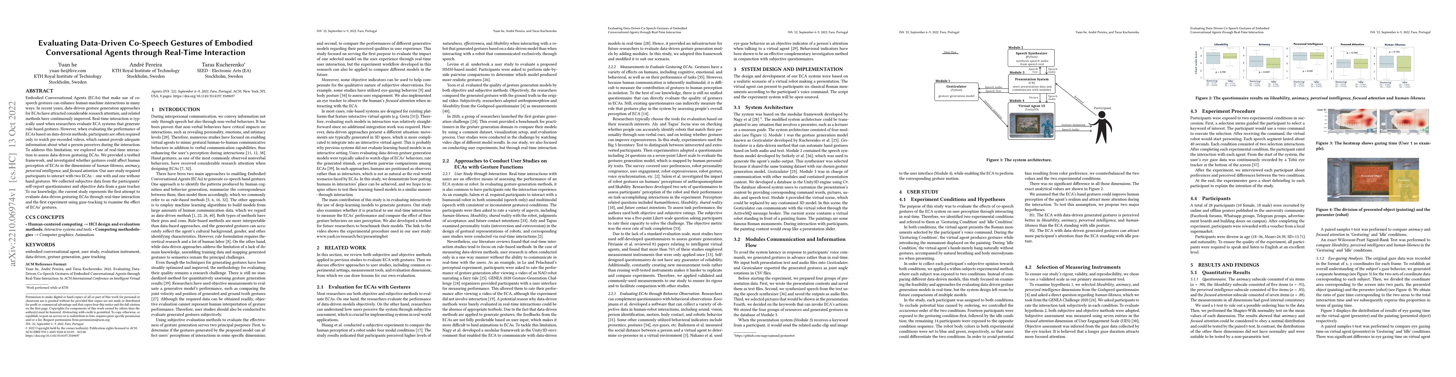 Thumbnail for Evaluating Data-Driven Co-Speech Gestures of Embodied Conversational
  Agents through Real-Time Interaction