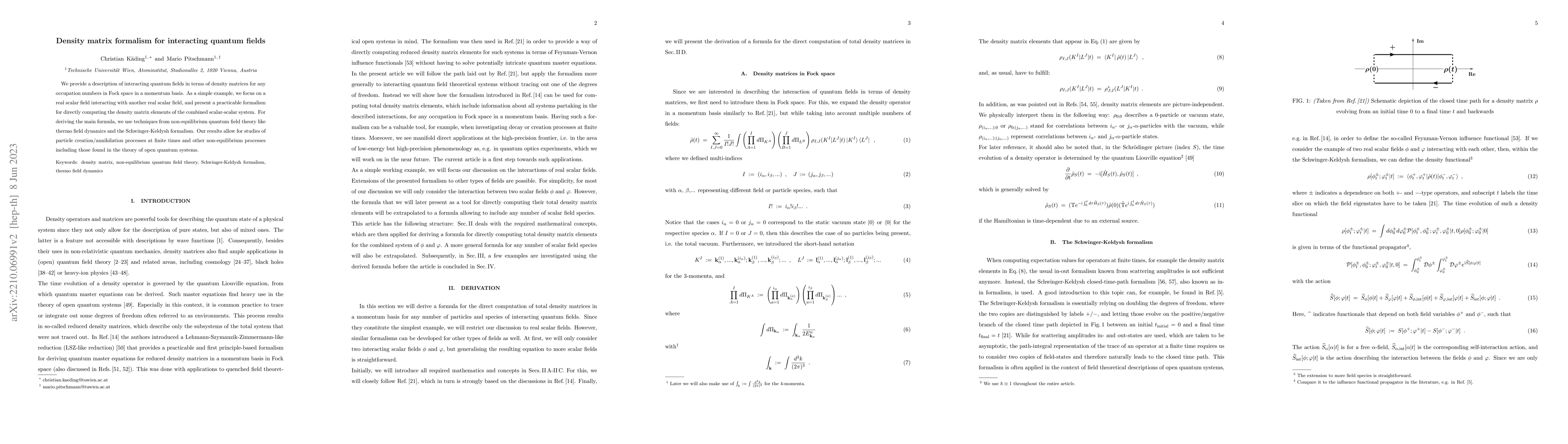 Thumbnail for Density matrix formalism for interacting quantum fields