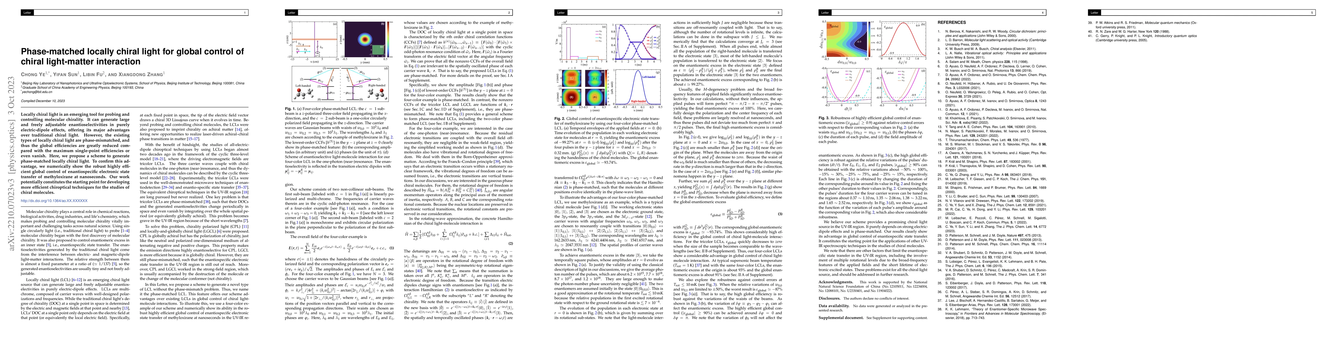 Thumbnail for Phase-matched locally chiral light for global control of chiral
  light-matter interaction