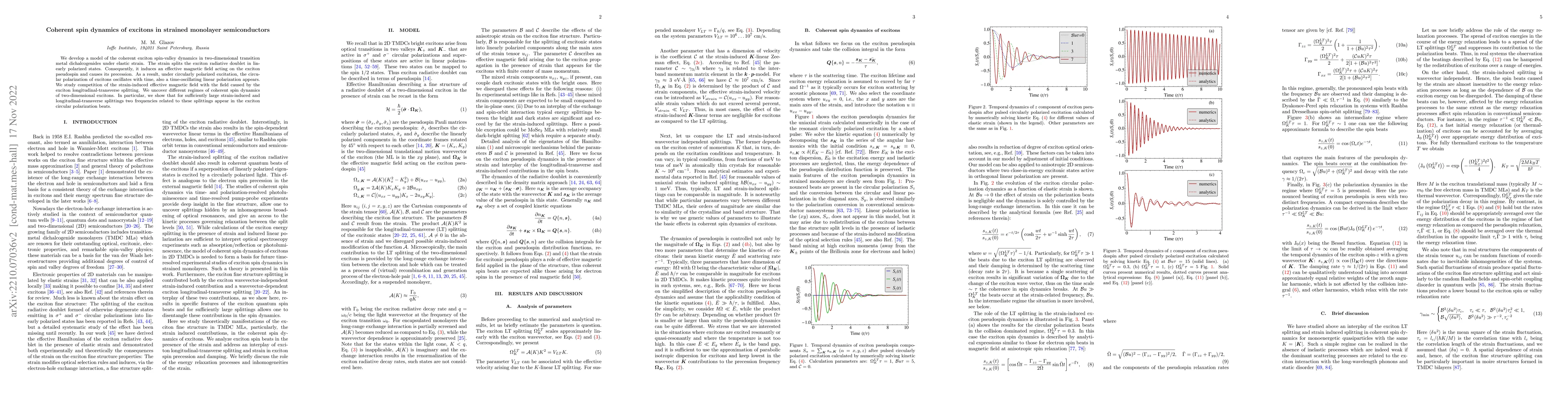 Thumbnail for Coherent spin dynamics of excitons in strained monolayer semiconductors
