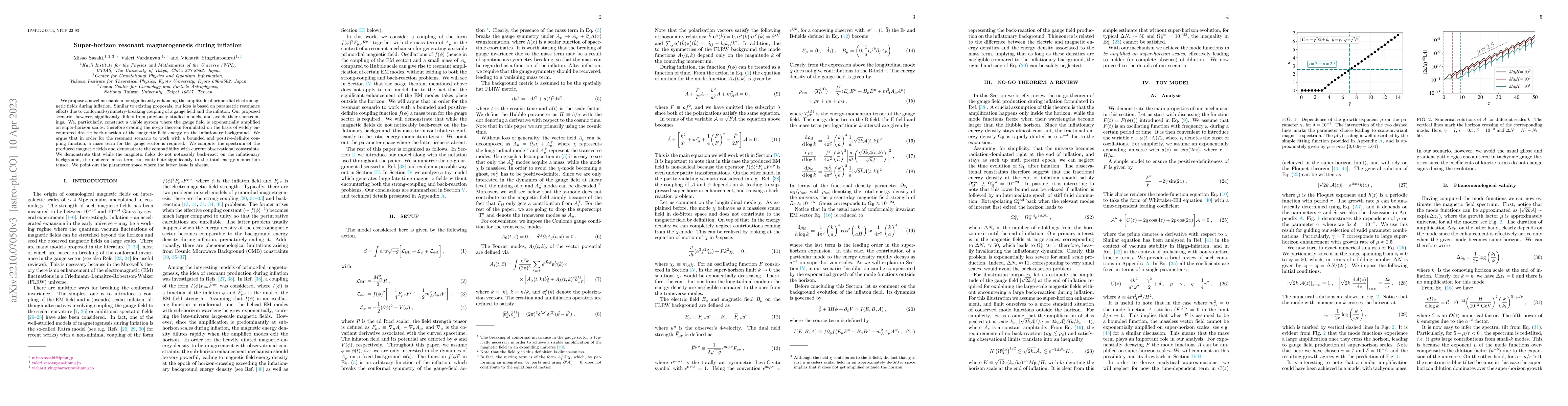 Thumbnail for Super-horizon resonant magnetogenesis during inflation