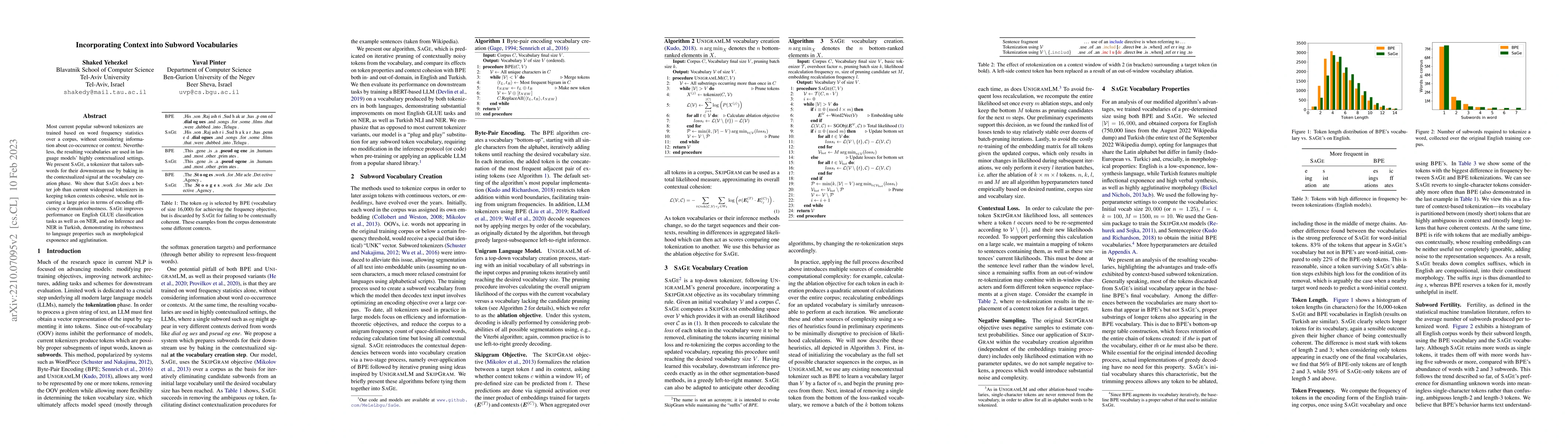 Thumbnail for Incorporating Context into Subword Vocabularies