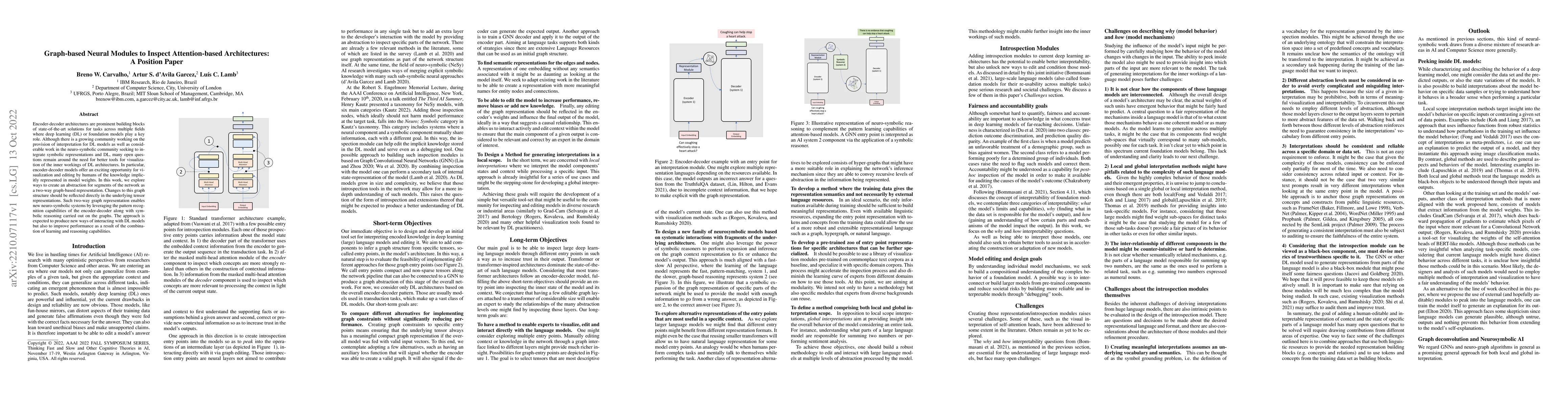 Thumbnail for Graph-based Neural Modules to Inspect Attention-based Architectures: A
  Position Paper