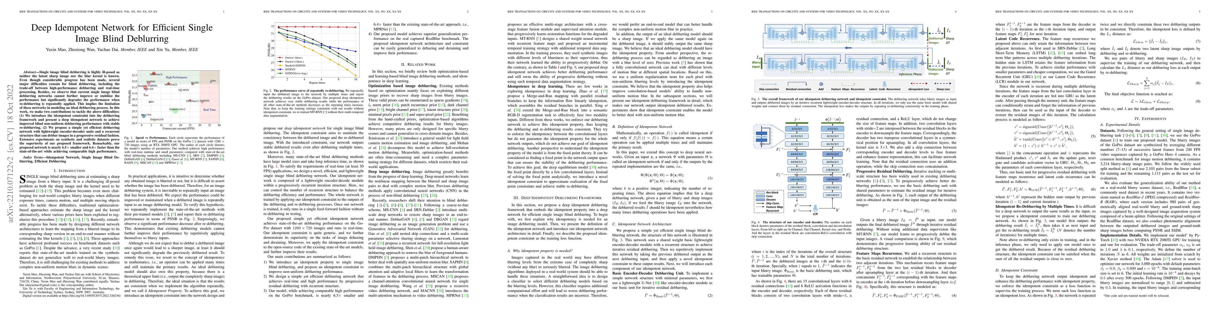 Thumbnail for Deep Idempotent Network for Efficient Single Image Blind Deblurring