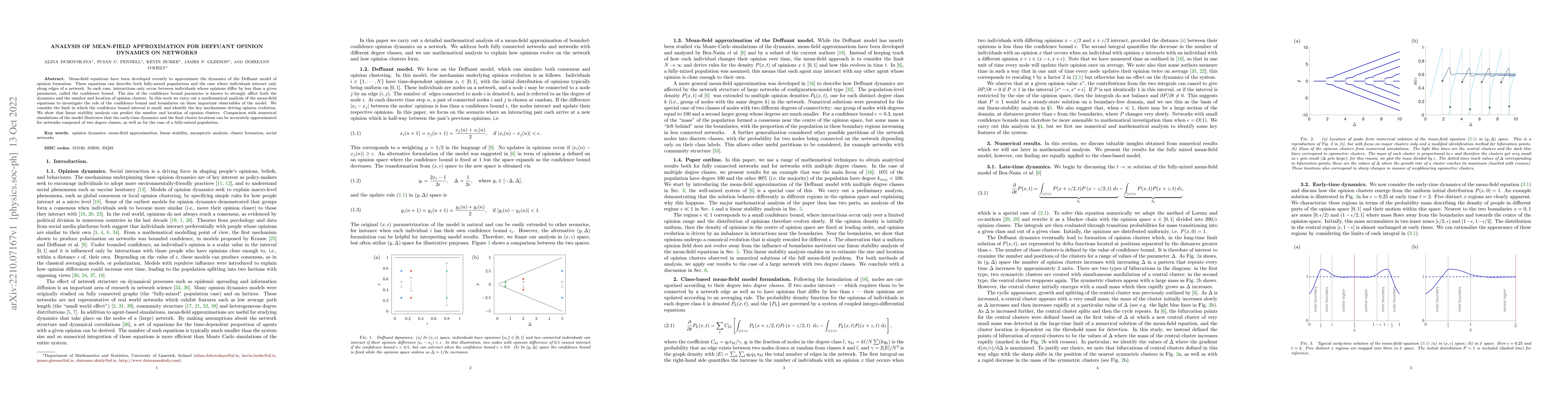 Thumbnail for Analysis of mean-field approximation for Deffuant opinion dynamics on
  networks