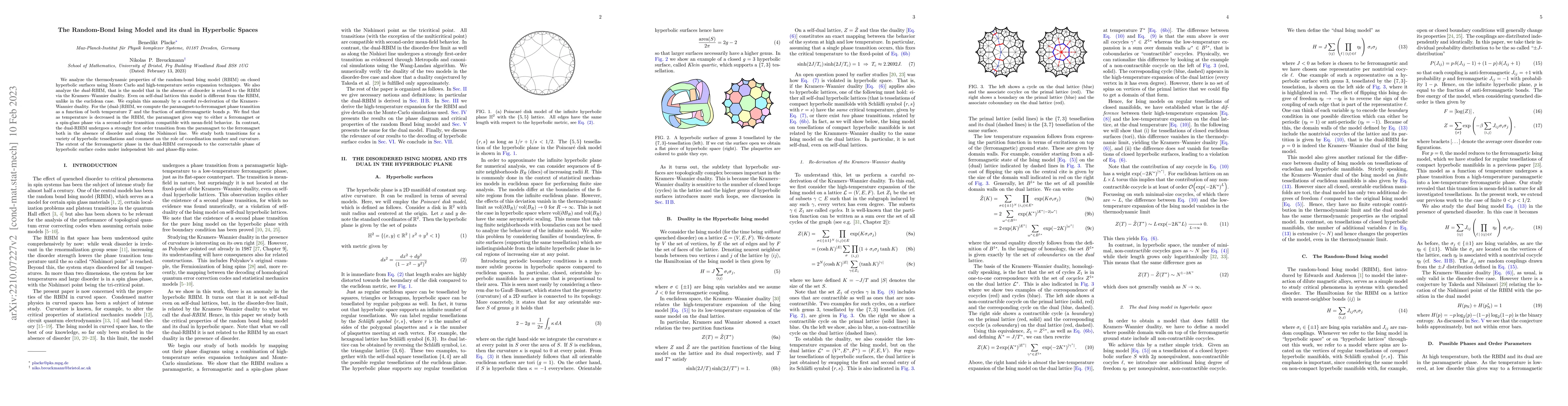 Thumbnail for The Random-Bond Ising Model and its dual in Hyperbolic Spaces