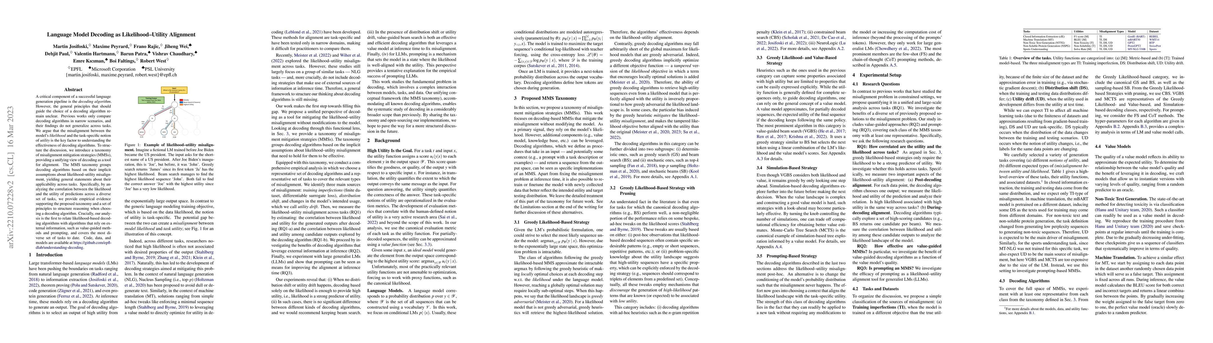 Thumbnail for Language Model Decoding as Likelihood-Utility Alignment