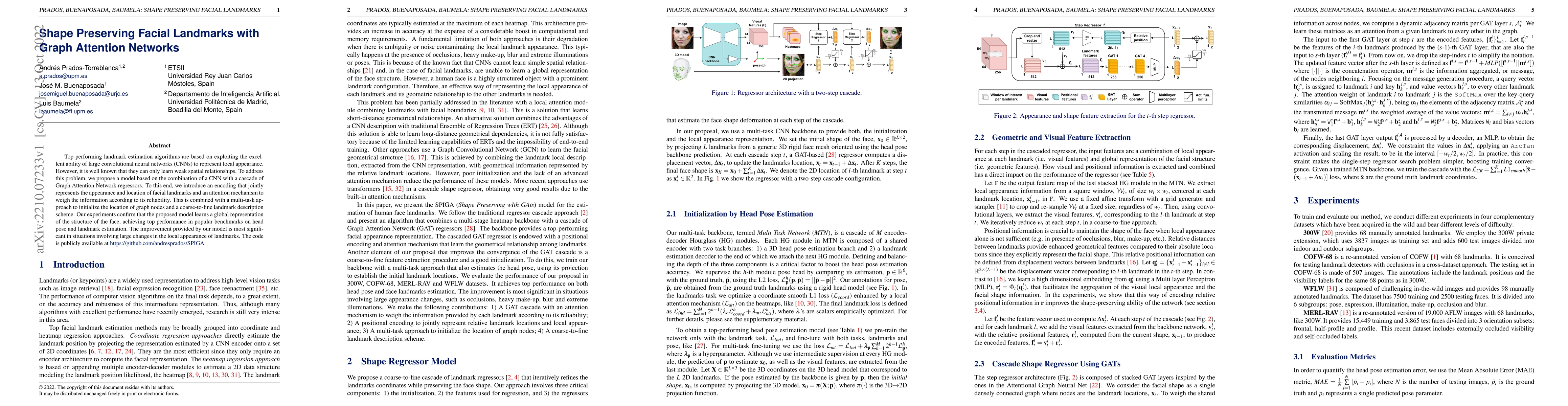 Thumbnail for Shape Preserving Facial Landmarks with Graph Attention Networks