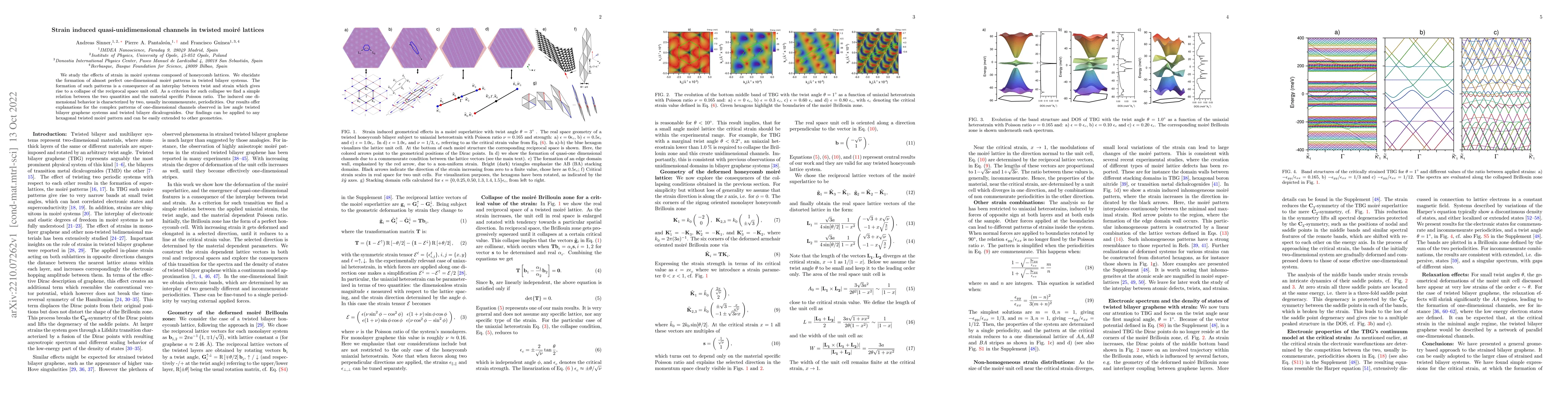 Thumbnail for Strain induced quasi-unidimensional channels in twisted moir\'e lattices