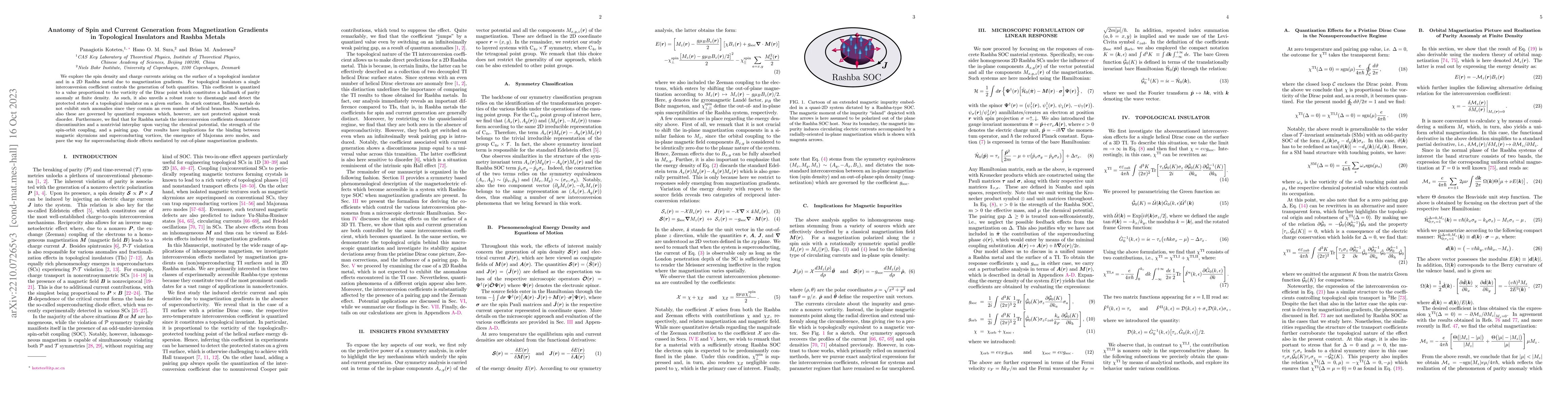Thumbnail for Anatomy of Spin and Current Generation from Magnetization Gradients in
  Topological Insulators and Rashba Metals