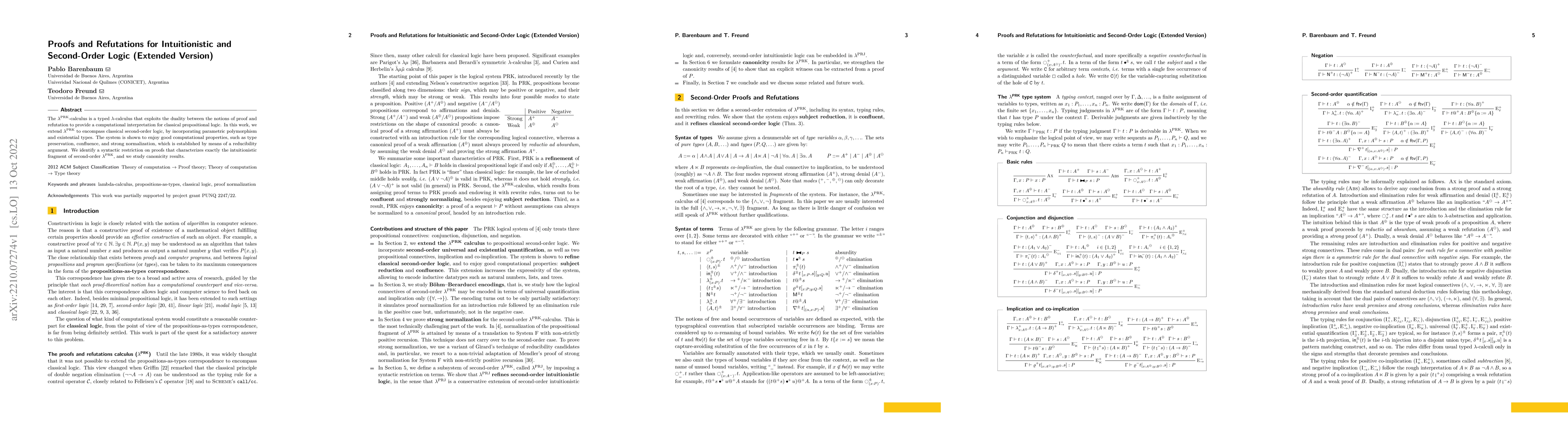 Thumbnail for Proofs and Refutations for Intuitionistic and Second-Order Logic
  (Extended Version)