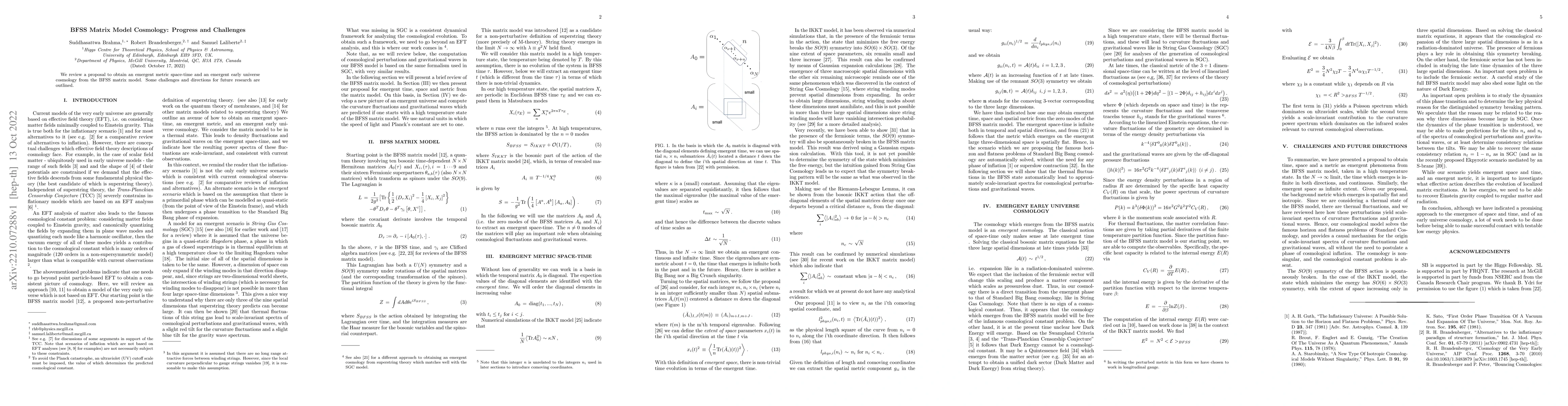 Thumbnail for BFSS Matrix Model Cosmology: Progress and Challenges