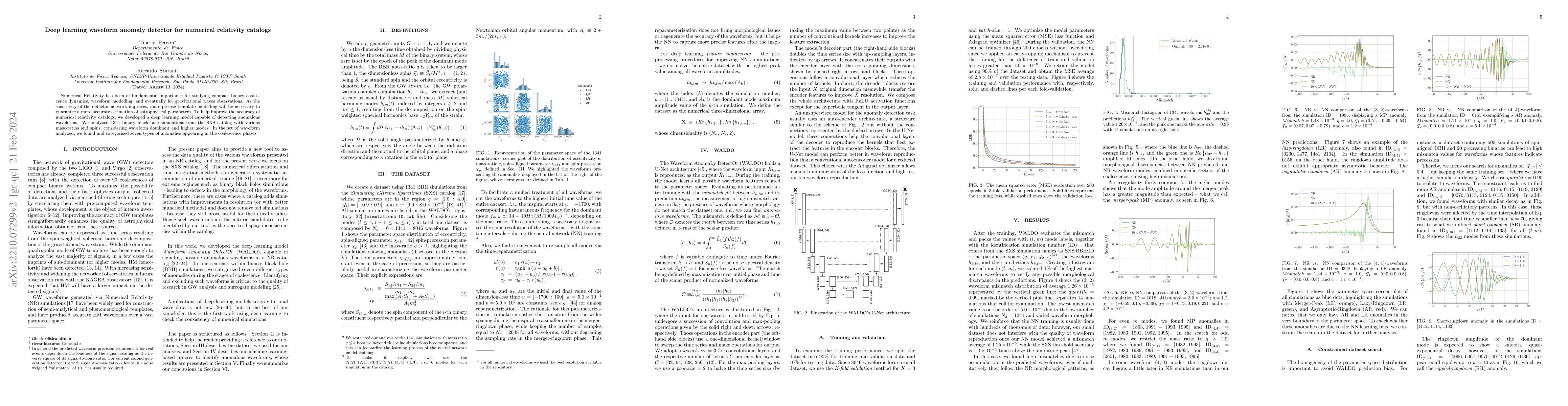 Thumbnail for Deep learning waveform anomaly detector for numerical relativity
  catalogs