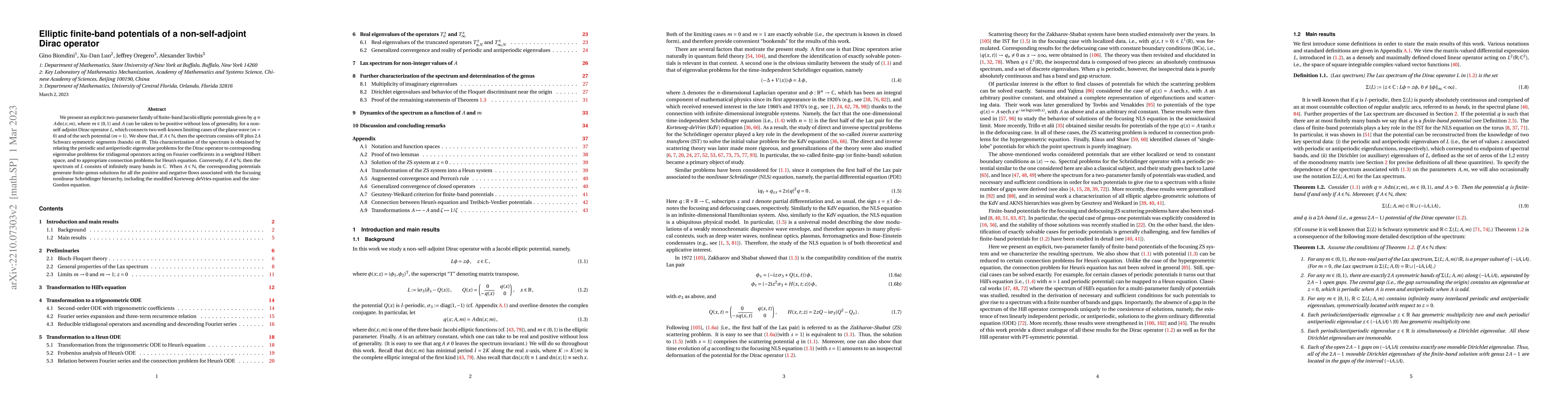 Thumbnail for Elliptic finite-band potentials of a non-self-adjoint Dirac operator