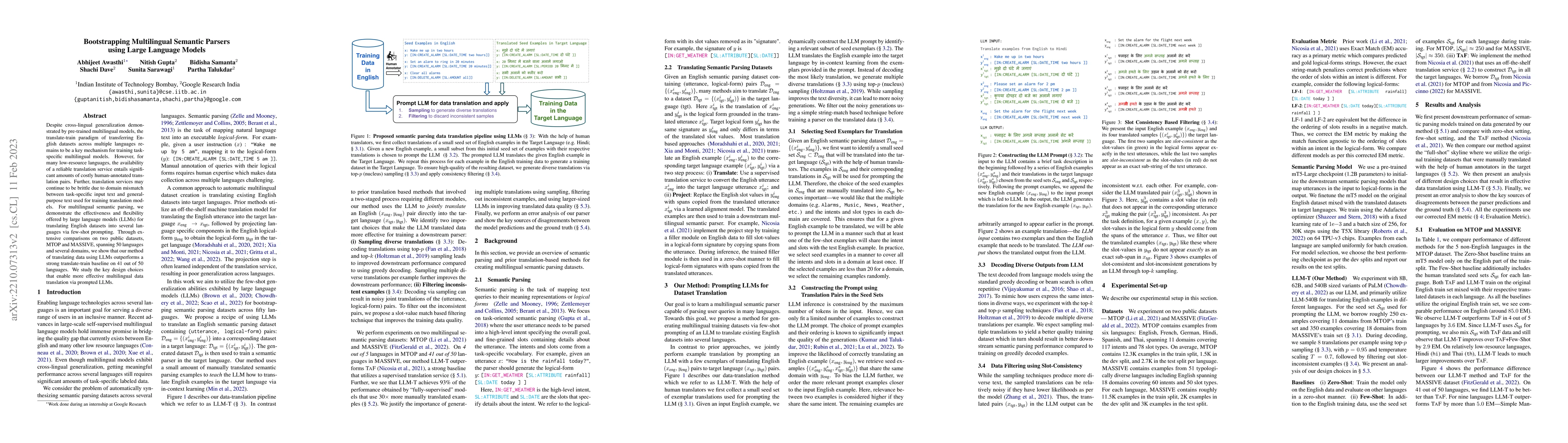 Thumbnail for Bootstrapping Multilingual Semantic Parsers using Large Language Models