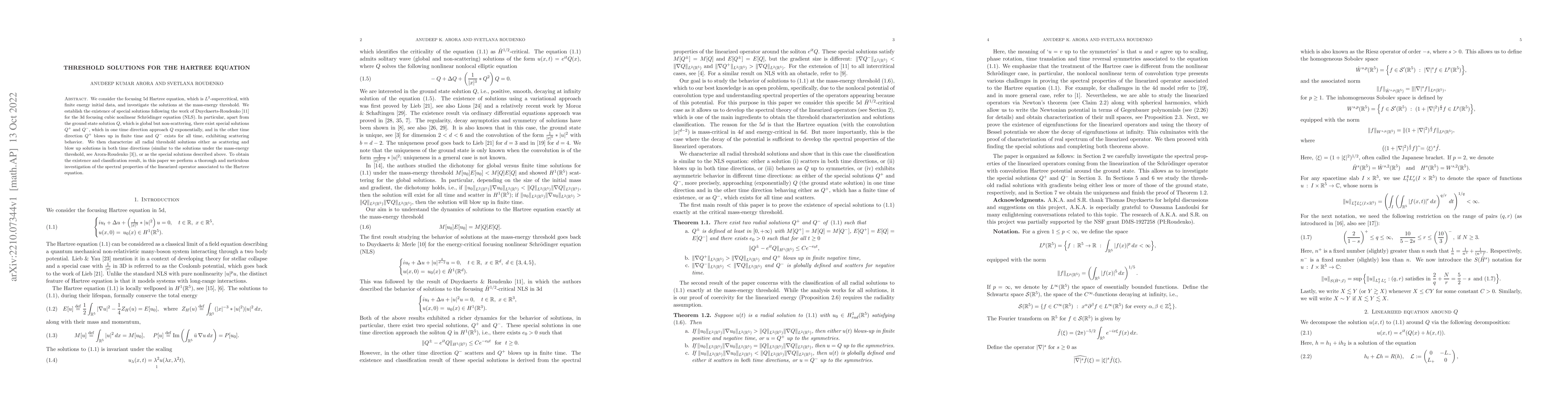 Thumbnail for Threshold solutions for the Hartree equation