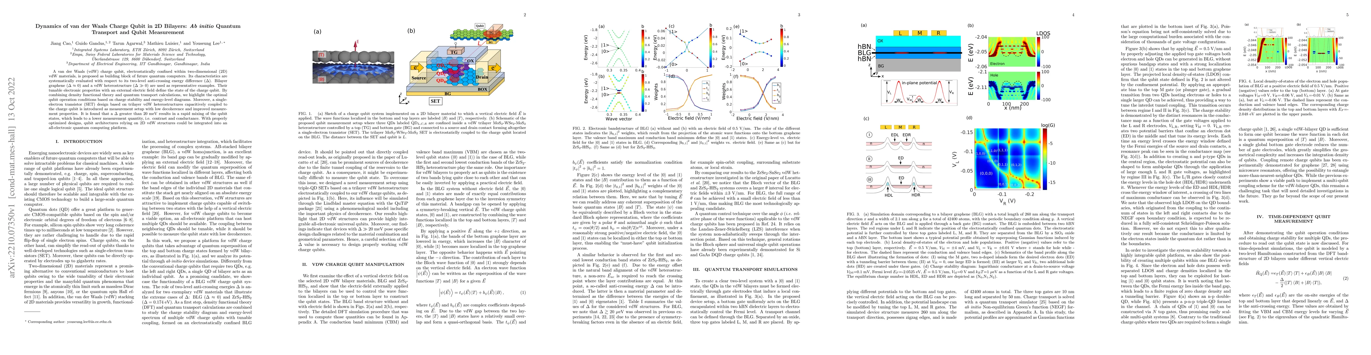 Thumbnail for Dynamics of van der Waals Charge Qubit in 2D Bilayers: Ab initio Quantum
  Transport and Qubit Measurement