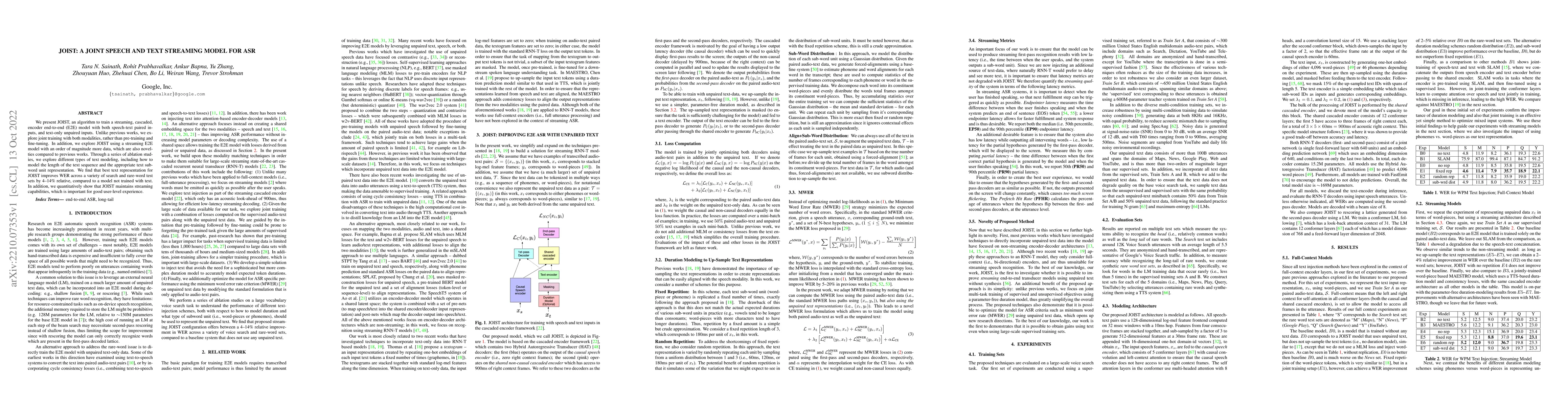 Thumbnail for JOIST: A Joint Speech and Text Streaming Model For ASR