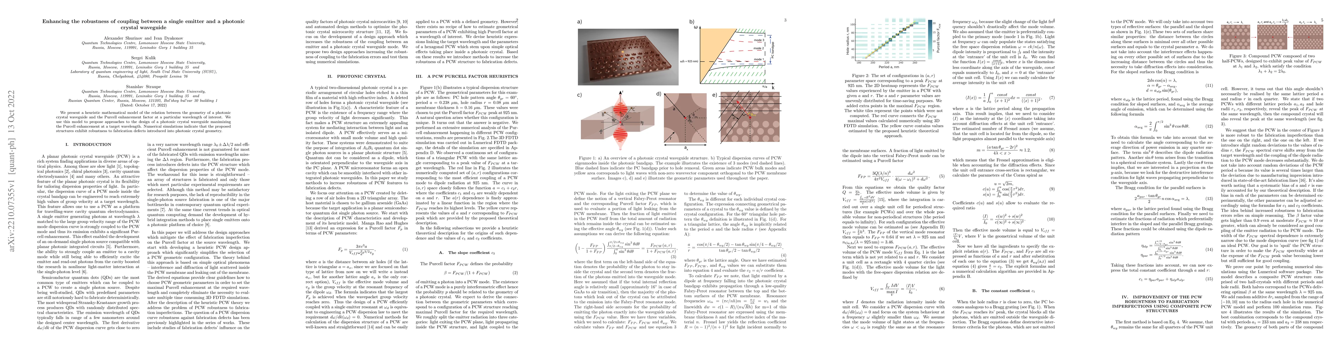 Thumbnail for Enhancing the robustness of coupling between a single emitter and a
  photonic crystal waveguide