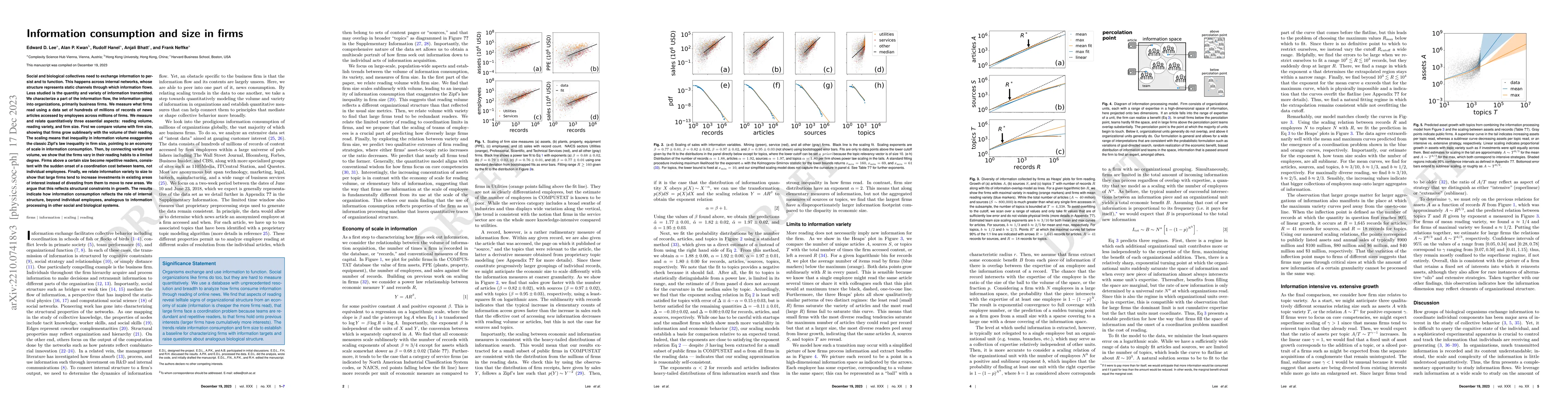 Thumbnail for Information consumption and size in firms