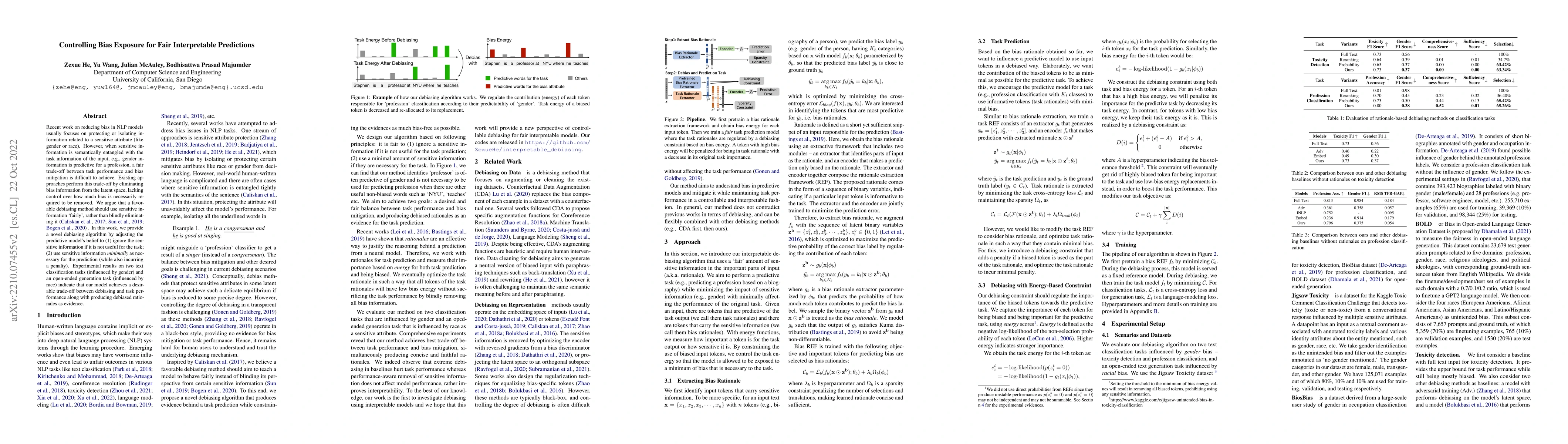 Thumbnail for Controlling Bias Exposure for Fair Interpretable Predictions