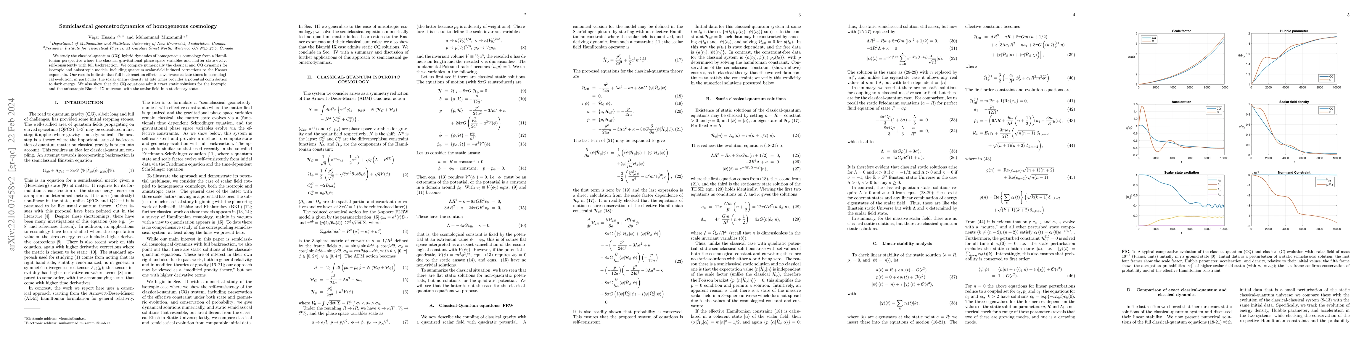 Thumbnail for Semiclassical geometrodynamics of homogeneous cosmology