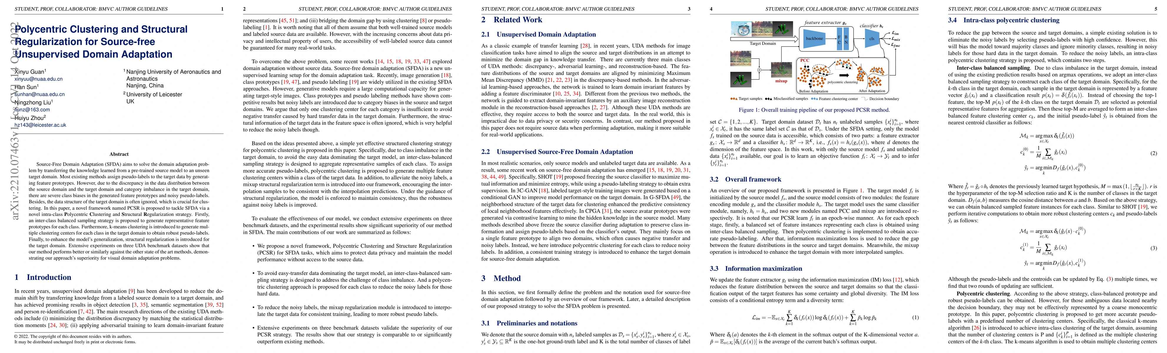 Thumbnail for Polycentric Clustering and Structural Regularization for Source-free
  Unsupervised Domain Adaptation