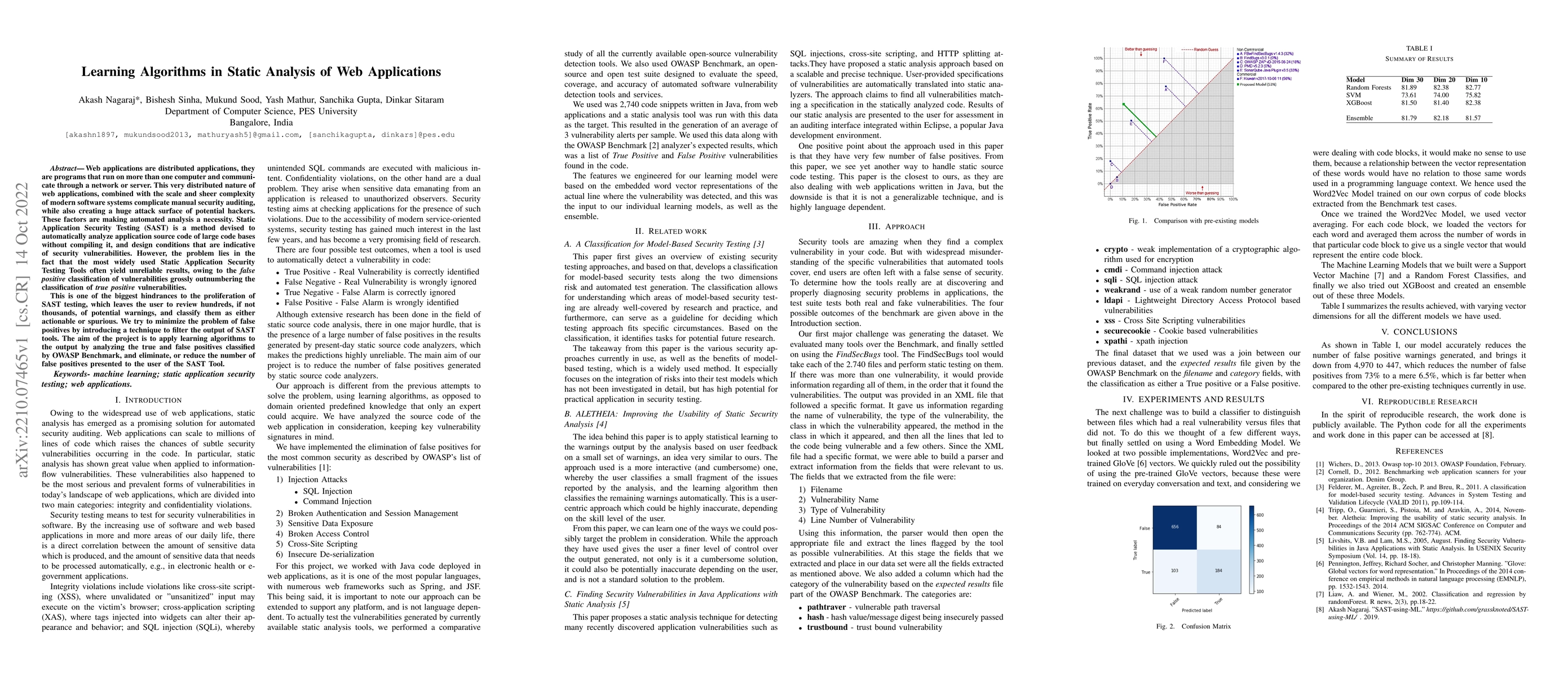 Thumbnail for Learning Algorithms in Static Analysis of Web Applications