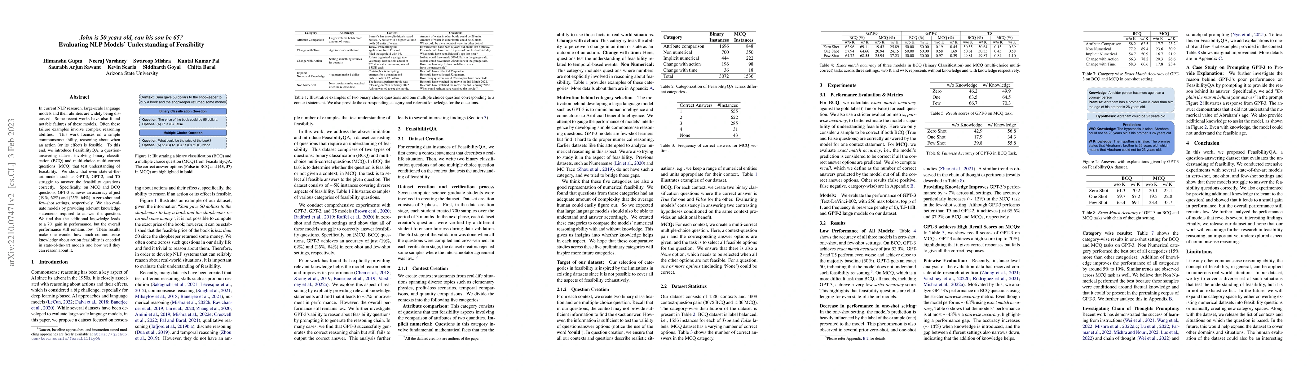 Thumbnail for "John is 50 years old, can his son be 65?" Evaluating NLP Models'
  Understanding of Feasibility