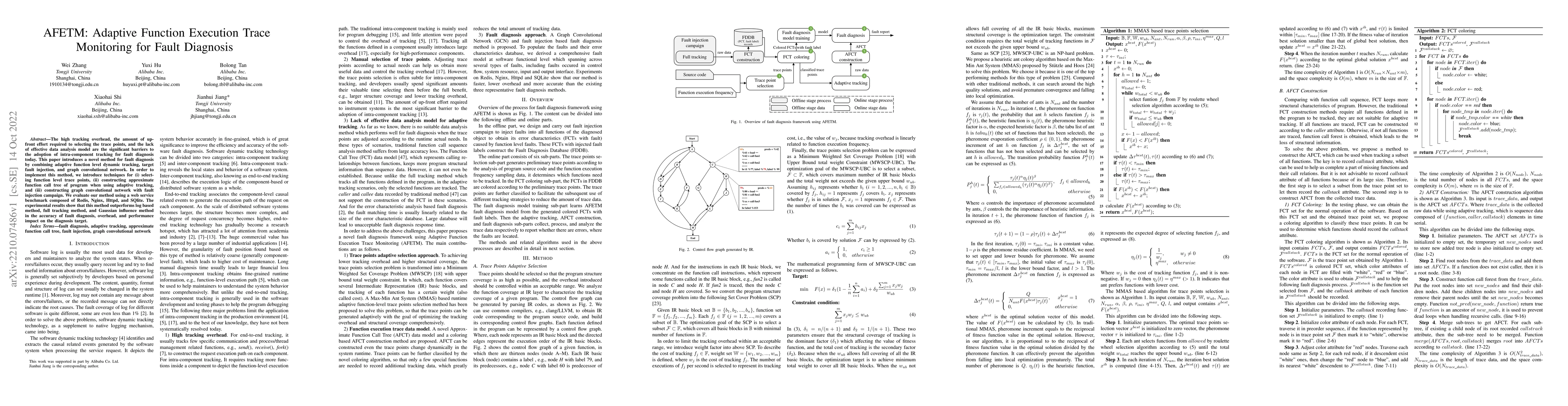 Thumbnail for AFETM: Adaptive function execution trace monitoring for fault diagnosis