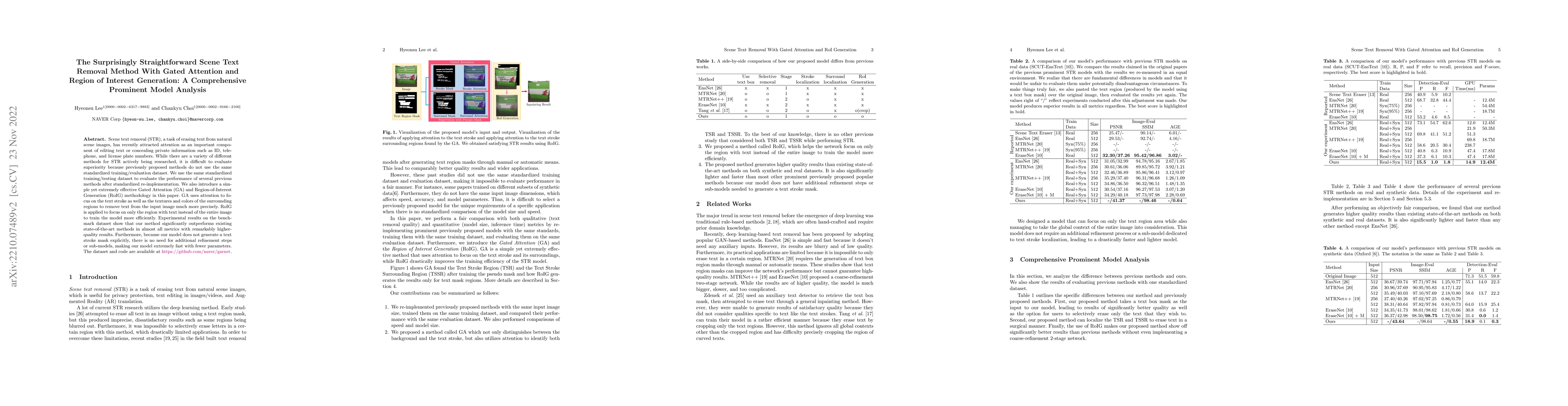 Thumbnail for The Surprisingly Straightforward Scene Text Removal Method With Gated
  Attention and Region of Interest Generation: A Comprehensive Prominent Model
  Analysis