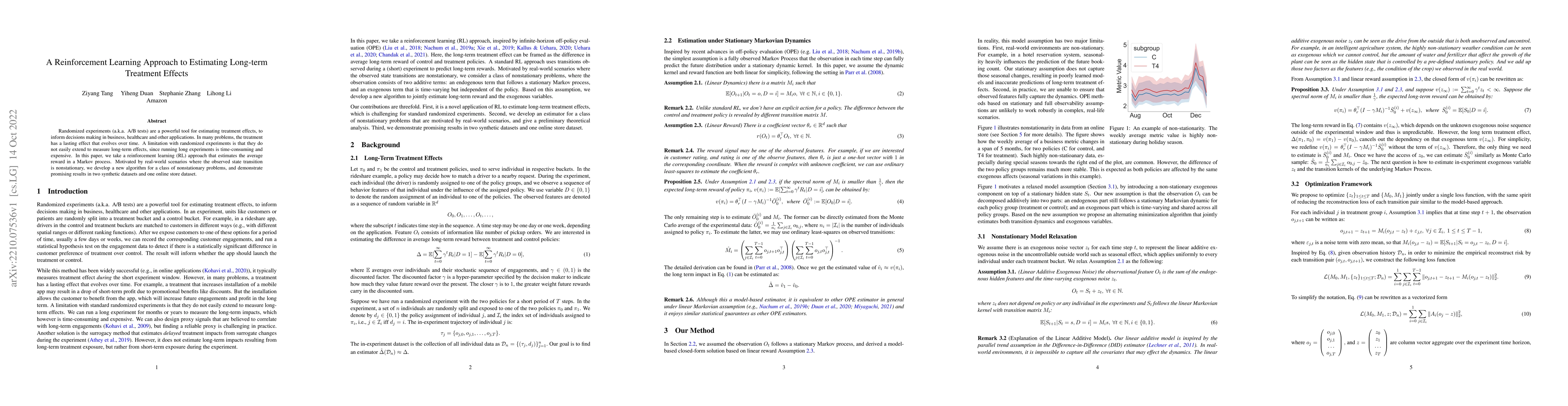 Thumbnail for A Reinforcement Learning Approach to Estimating Long-term Treatment
  Effects