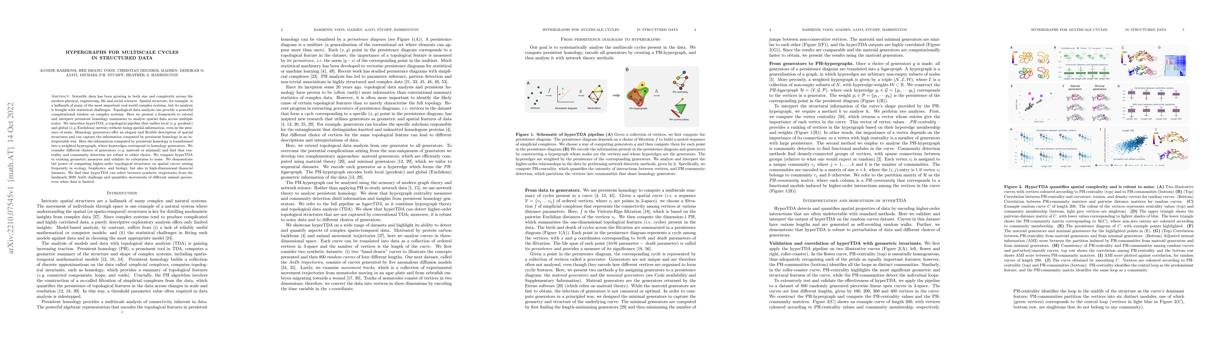 Thumbnail for Hypergraphs for multiscale cycles in structured data