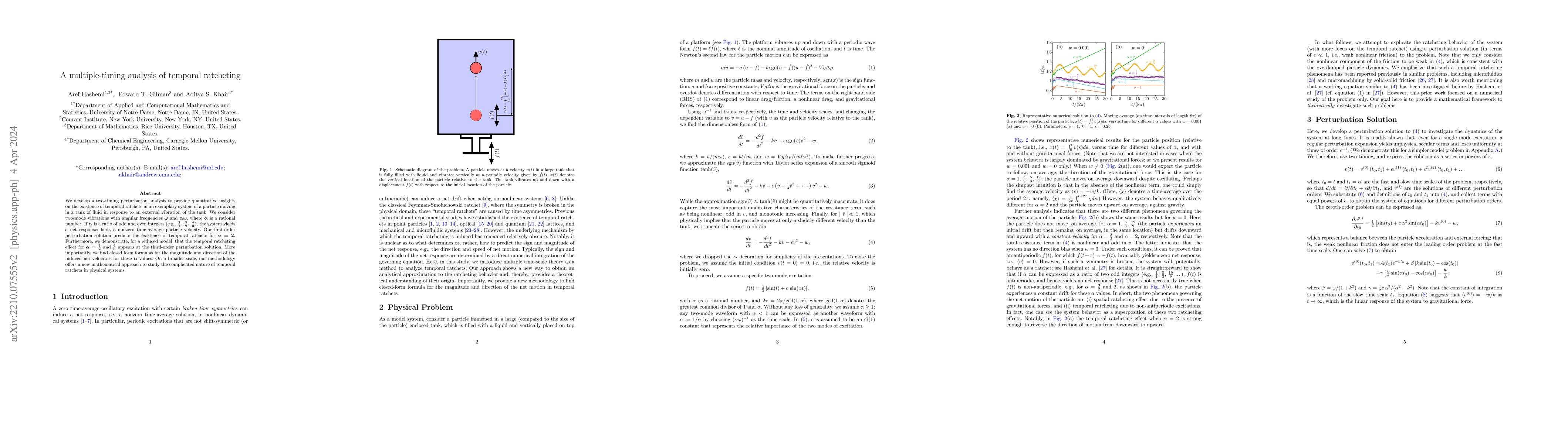 Thumbnail for A multiple-timing analysis of temporal ratcheting