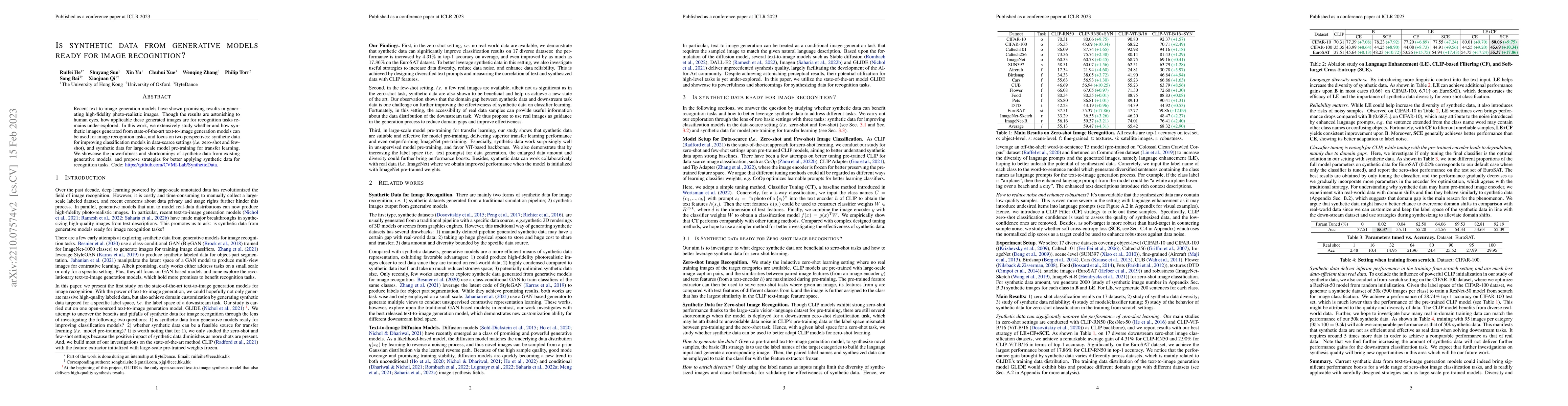 Thumbnail for Is synthetic data from generative models ready for image recognition?
