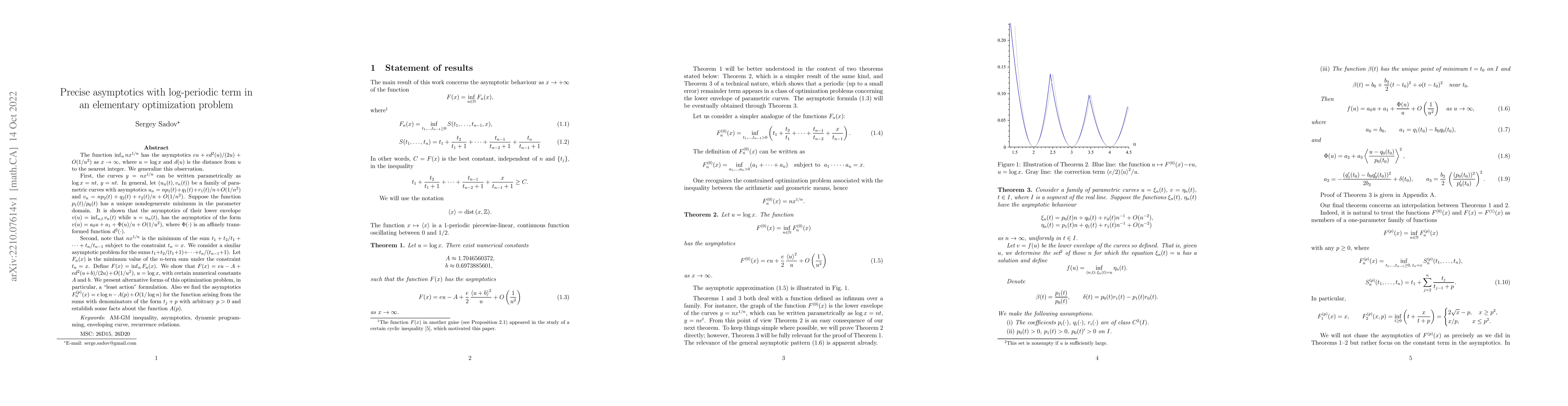 Thumbnail for Precise asymptotics with log-periodic term in an elementary optimization
  problem