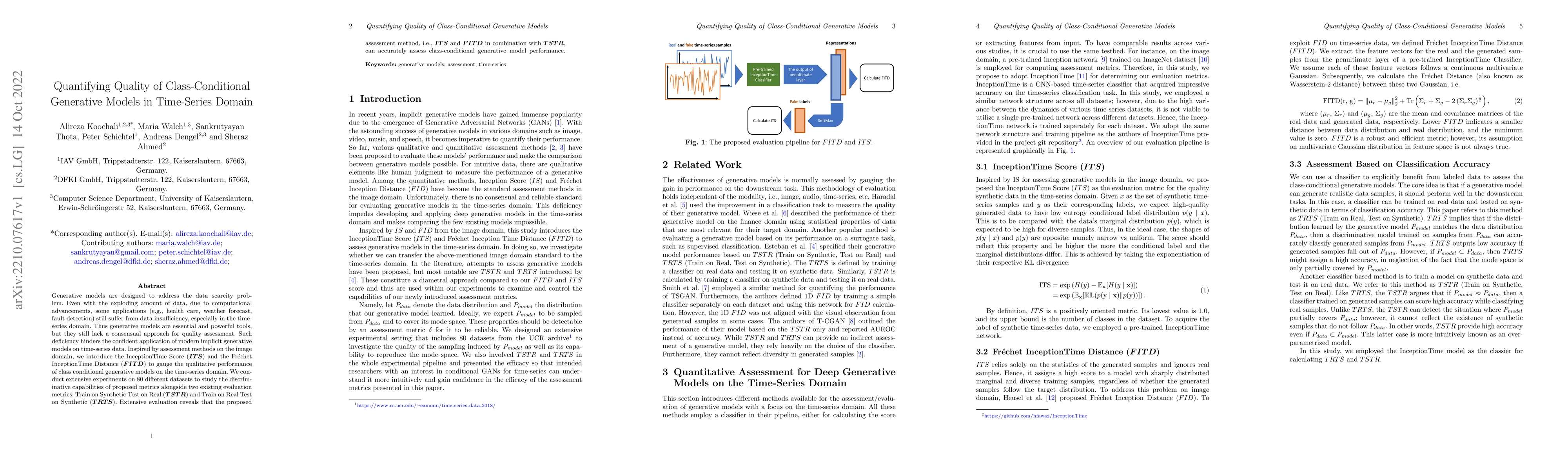 Thumbnail for Quantifying Quality of Class-Conditional Generative Models in
  Time-Series Domain